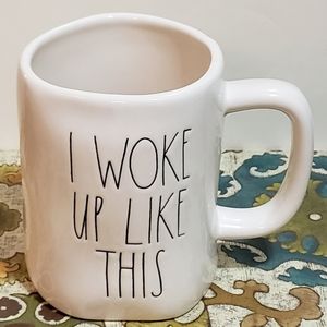 3 for $27 - RAE DUNN I WOKE UP LIKE THIS MUG NWOT
